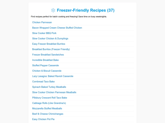 freezer-friendly screenshot