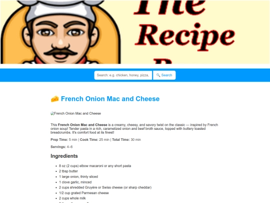 frenchonionmacandcheese screenshot