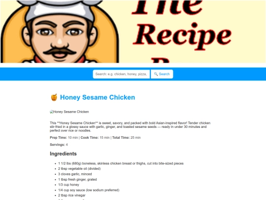 honeysesamechicken screenshot