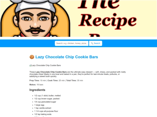 lazychocolatechipcookiebars screenshot
