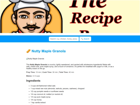 nuttymaplegranola screenshot