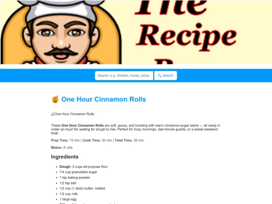 onehourcinnamonrolls screenshot