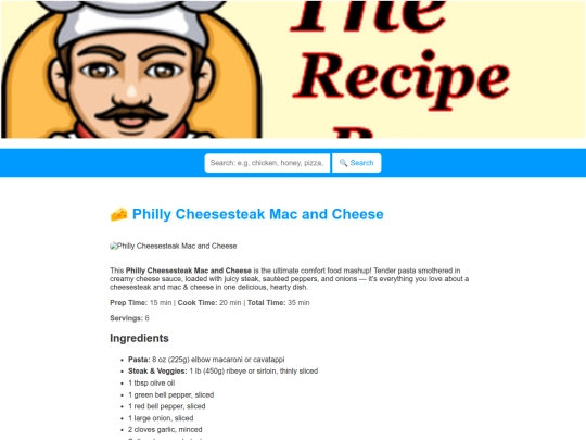 phillycheesesteakmacandcheese screenshot