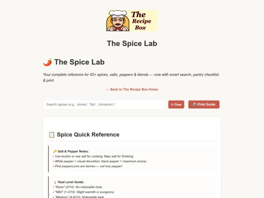 spiceglossary screenshot