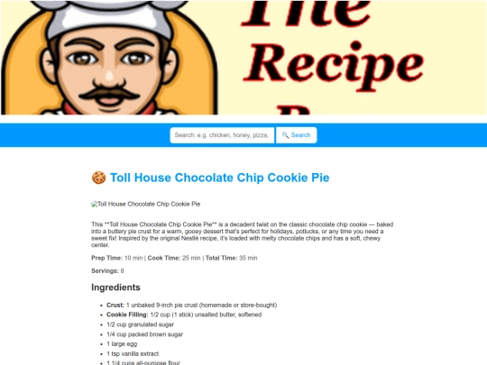 tollhousechocolatechipcookiepie screenshot