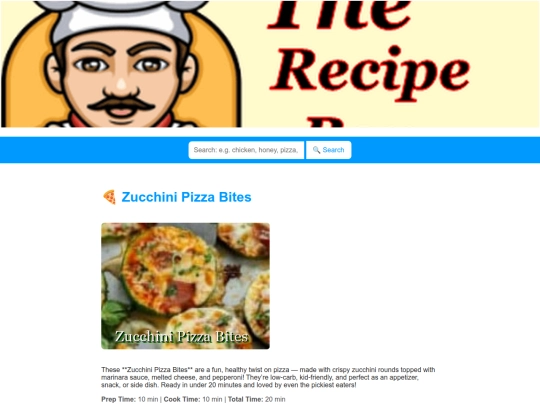 zucchinipizzabites screenshot