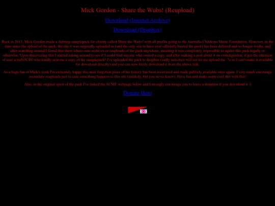 sharethewubs screenshot