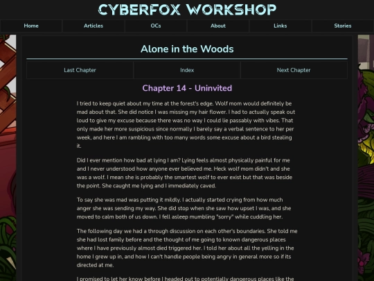 stories/Alone_in_the_Woods/chapter14 screenshot