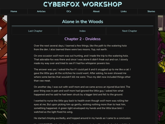 stories/Alone_in_the_Woods/chapter2 screenshot