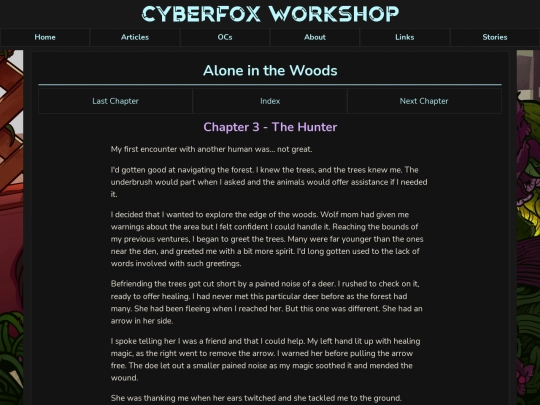 stories/Alone_in_the_Woods/chapter3 screenshot