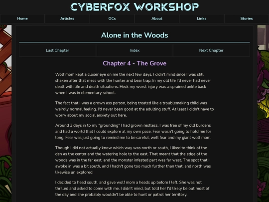 stories/Alone_in_the_Woods/chapter4 screenshot