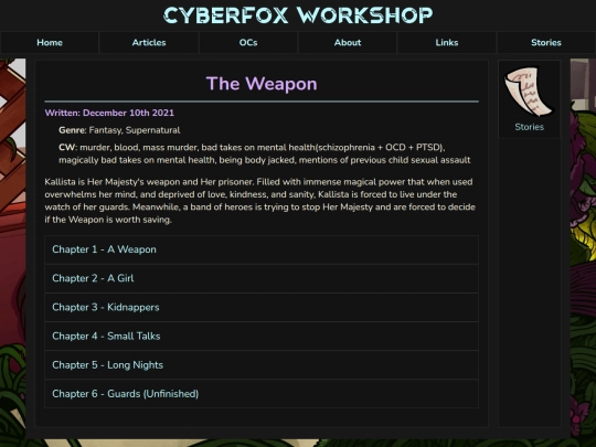 stories/Weapon screenshot
