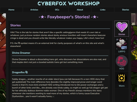 stories screenshot