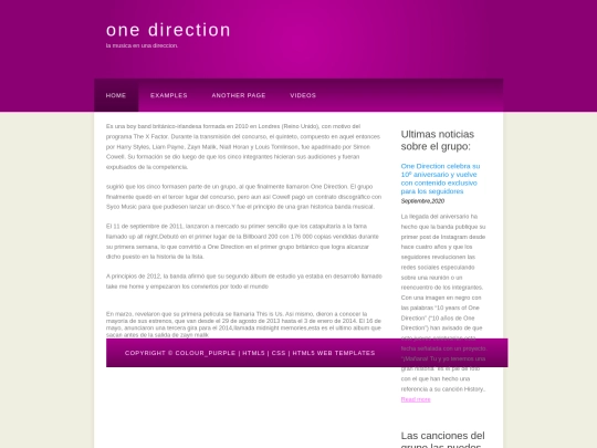 onedirection screenshot