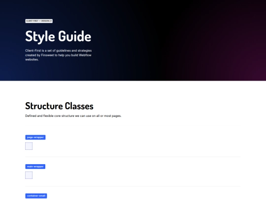 style-guide screenshot