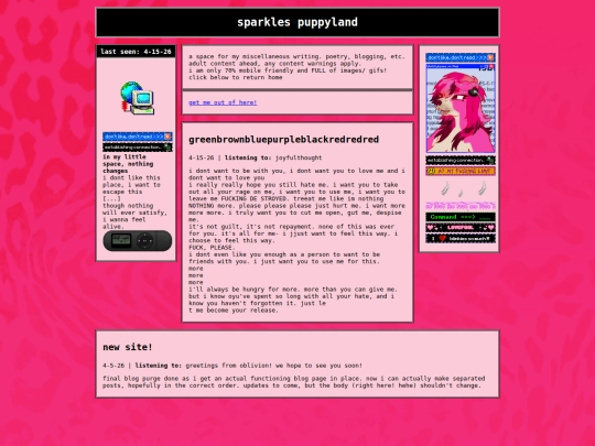 blog screenshot