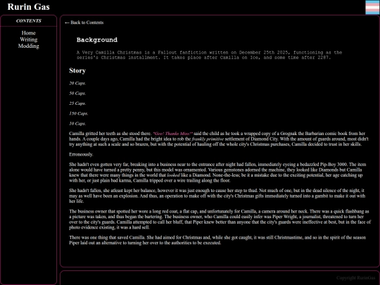 Writing/CamillaChristmas screenshot