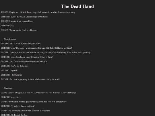 Parasite/DeadHand screenshot