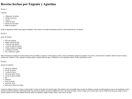 Recetario screenshot