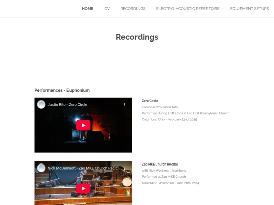 recordings screenshot