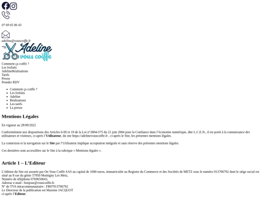mentions-legales screenshot