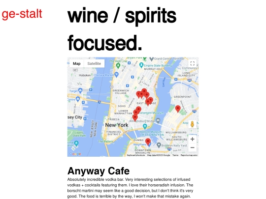 GUIDES/BARS/WINE AND SPIRITS FOCUSED/WINEANDSPIRITSFOCUSED screenshot