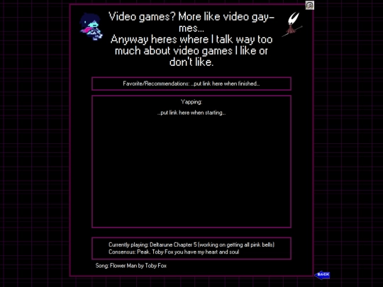 BlogEntries/Gayming/GamingMain screenshot