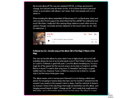 BlogEntries/Music/Entries/FavAlbum screenshot