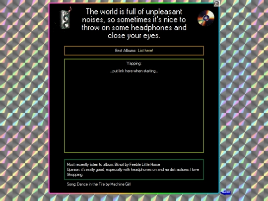 BlogEntries/Music/MusicHome screenshot