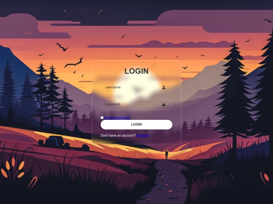 login screenshot