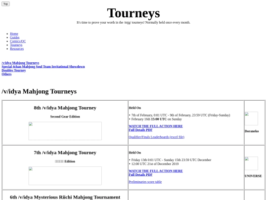 banners/tourneys screenshot