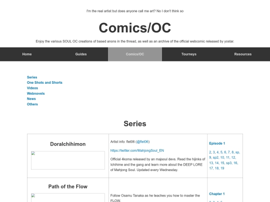 bgimg/comicsoc screenshot
