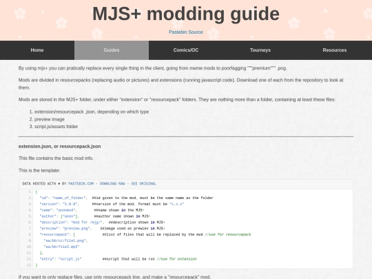 pastebin/MJS -Modding-Guide screenshot
