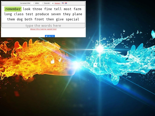 typingtest screenshot