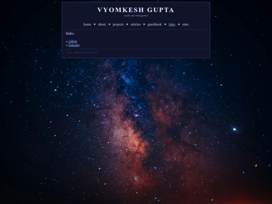 links screenshot