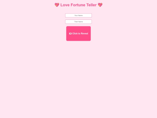 LoveFortune screenshot
