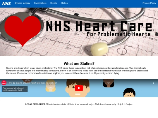 statins screenshot