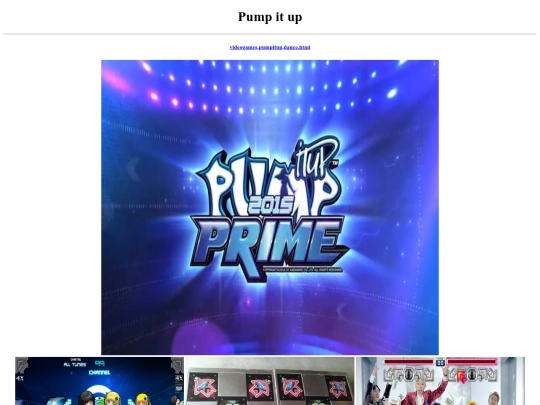 pump it up/Pump it Up screenshot
