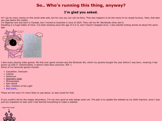 aboutme screenshot