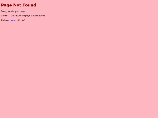 not_found screenshot