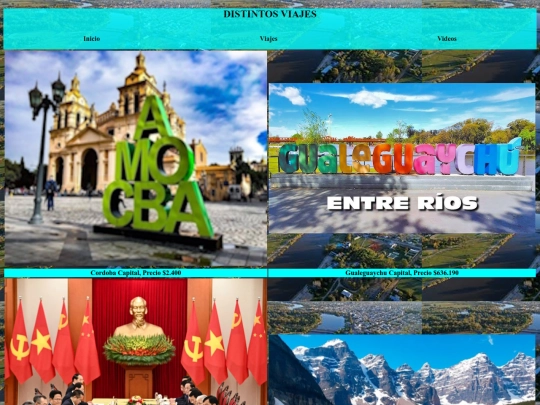 Viajes/index.htmll screenshot
