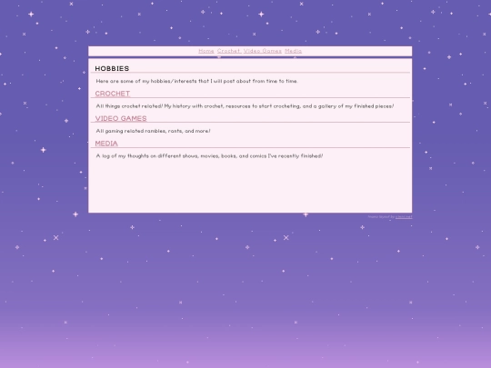 hobbies screenshot