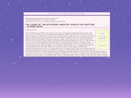 hobby/readinglog screenshot