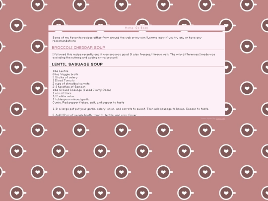 recipes screenshot