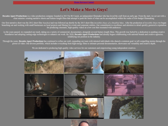 filmography screenshot