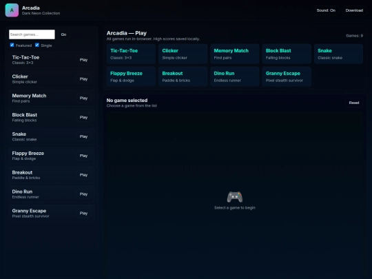 index screenshot