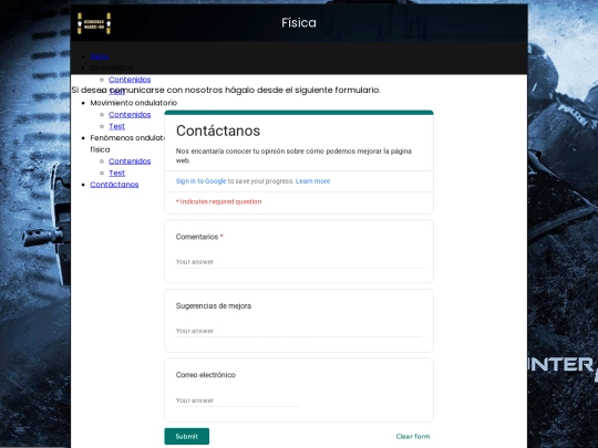 contactanos screenshot