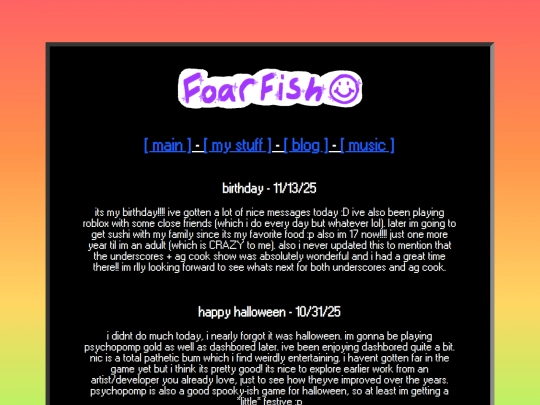 blog screenshot