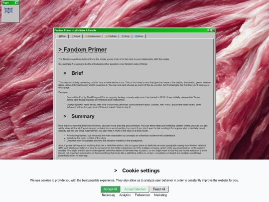 fansite/primer screenshot