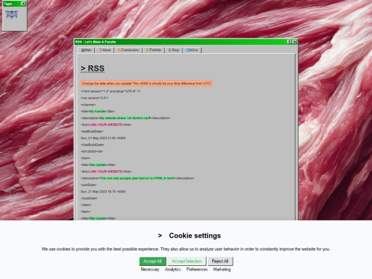 fansite/rss screenshot